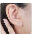 Jingle bell With CZ Silver Stud Earrings STS-5516